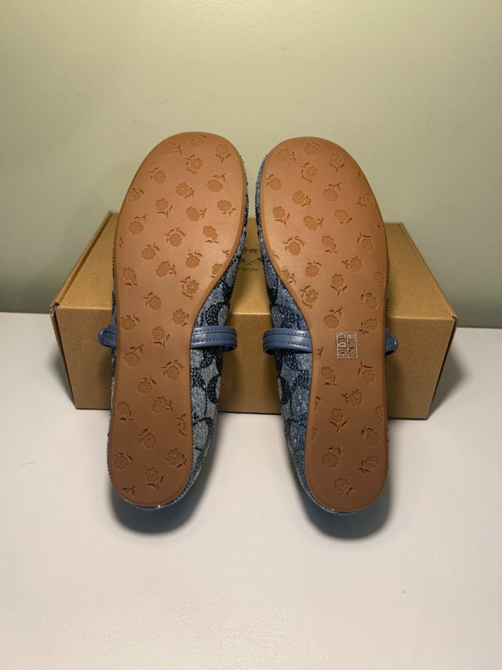 Coach Women's Mary Jane In Crystal Signature Denim - Picture 13 of 16